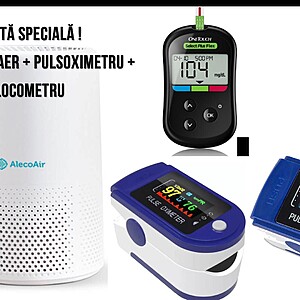 Purificator AER + PulsOximetru + GlucoTest