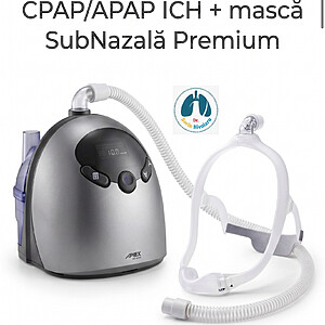APAP ICH + Umidificator + mască SUBnazală PREMIUM