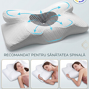 ZenitPillow Apneea Control - pernă ergonomică pentru utilizatorii de CPAP/BIPAP