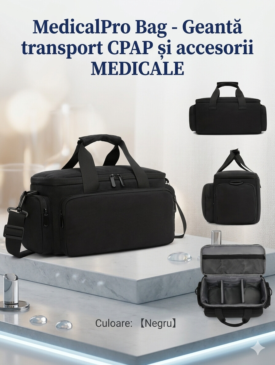 MedicalPro Bag - Geantă transport CPAP/APAP și accesorii MEDICALE