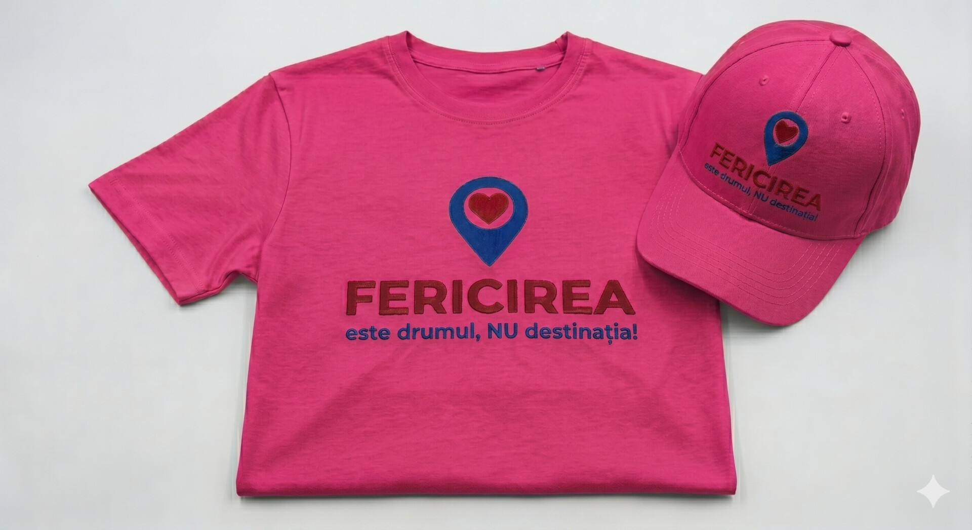 Tricou și șapcă personalizate din colecția - FERICIREA este drumul, NU destinația!
