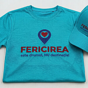 Tricou și șapcă personalizate din colecția - FERICIREA este drumul, NU destinația!