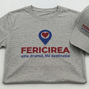 Tricou și șapcă personalizate din colecția - FERICIREA este drumul, NU destinația!