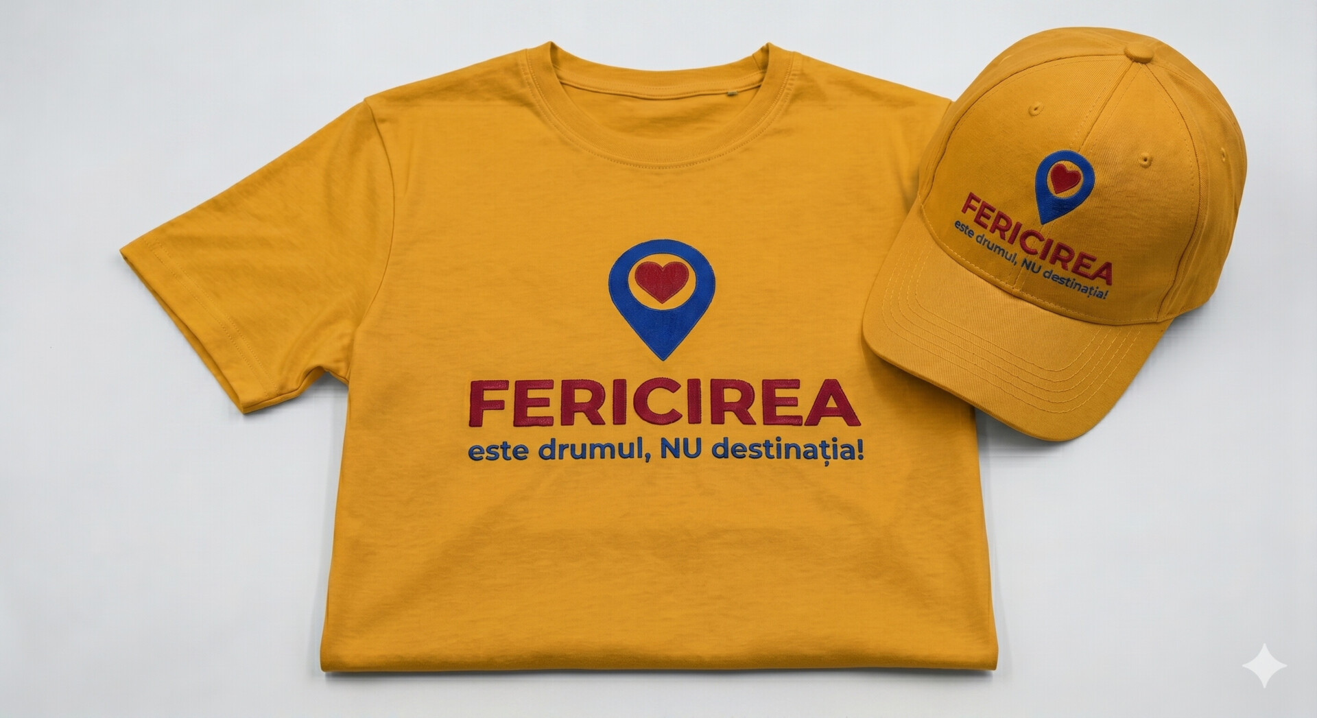 Tricou și șapcă personalizate din colecția - FERICIREA este drumul, NU destinația!