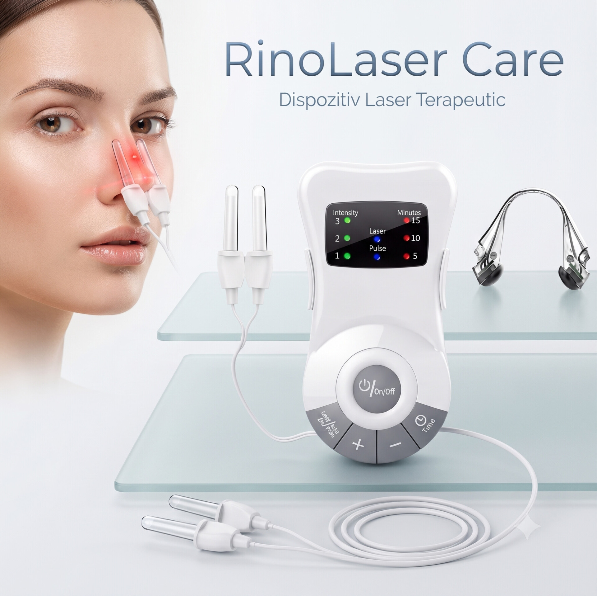 RinoLaser Care - Dispozitiv Laser Terapeutic adjuvant pentru terapia Rinitei